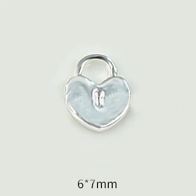 20pcs Alloy Key Lock Shape Nail Art Charm 3D Gold/Silver Iron Sheets Love Key Lock Nail Decor Parts DIY Luxury Nail Parts