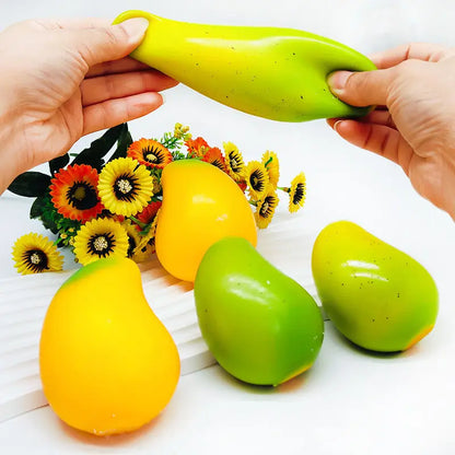 Ultra Soft Microfiber Temp Change Mango Handmade Ball Stress Relief Fidget Squeeze Toy ASMR Decompression Relaxation Toy Gift