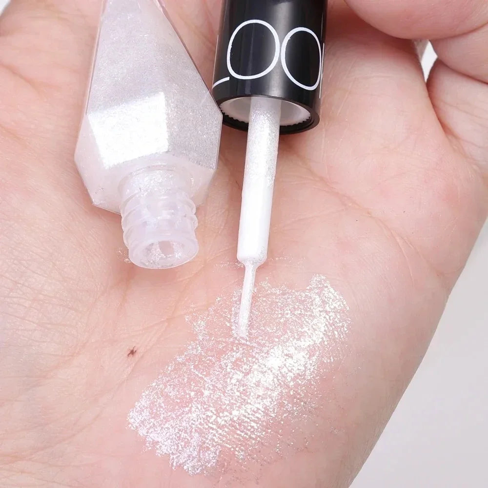 Diamond Shiny Eye Liners Eyeshadow Waterproof Silver Rose Gold Color Glitter Sequins Eyeliner Eye Shadow Makeup Beauty Cosmetics
