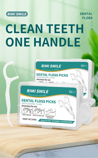 600PCS, 300PCS, 100PCS - Flosser-50PCS/Box - Cleaning interdental spaces, oral care tools