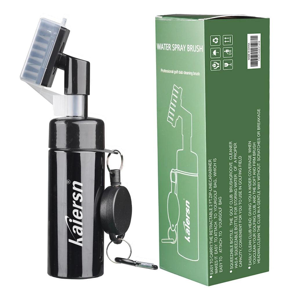 Kaiersn Golf Club Cleaner Groove Tube Golf Brush Golf Club Brush With Leakproof Reservoir Tube Squeeze Bottle for Easy Cleaning