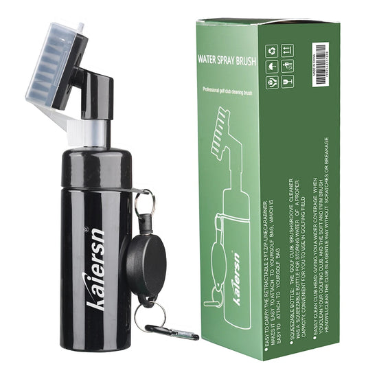 Kaiersn Golf Club Cleaner Groove Tube Golf Brush Golf Club Brush With Leakproof Reservoir Tube Squeeze Bottle for Easy Cleaning