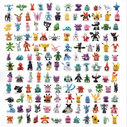 аниме фигурки Toys 7Cm Elf Ball 2-3cm Anime Action PokeBall Figures Monster Toy Model Dolls Children Christmas Gift