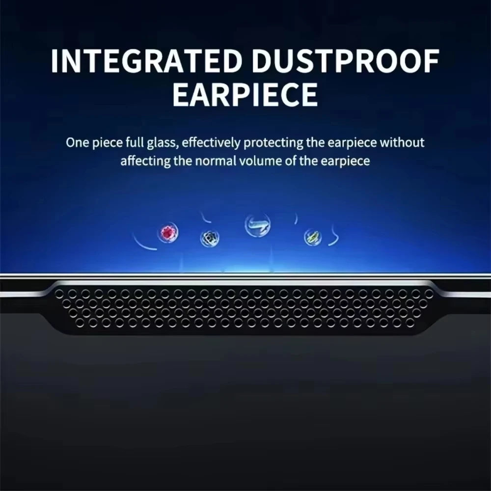 NNBILI 1-5Pcs Dust Free Easy Installation Screen Protector For iPhone 18 17 16 15 14 11 13 12 15 Pro Max 18 XS XRTempered Glass