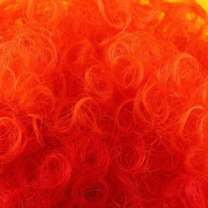 Afro Curly Clown Wigs Funny Cheerleading Wig Clown Props Football Fans Wavy Synthetic Wigs for Performance Halloween Cosplay