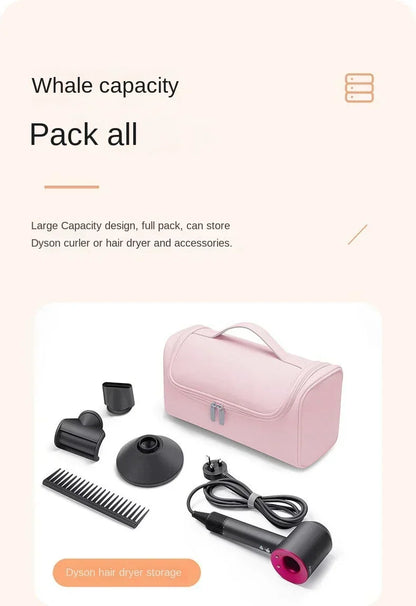 Hideable Hanging Hook Hair Dryer Case Portable Non-slip Hair Tools Pouch Water proof Large Capacity Curling Iron Storage Bag