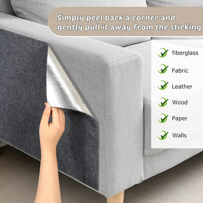 Self-Adhesive Anti Cat Scratch Sofa Mat Trimmable Cat Carpet Mat Prevent Cat Scratcher Furniture Couch Corner Wall Protector