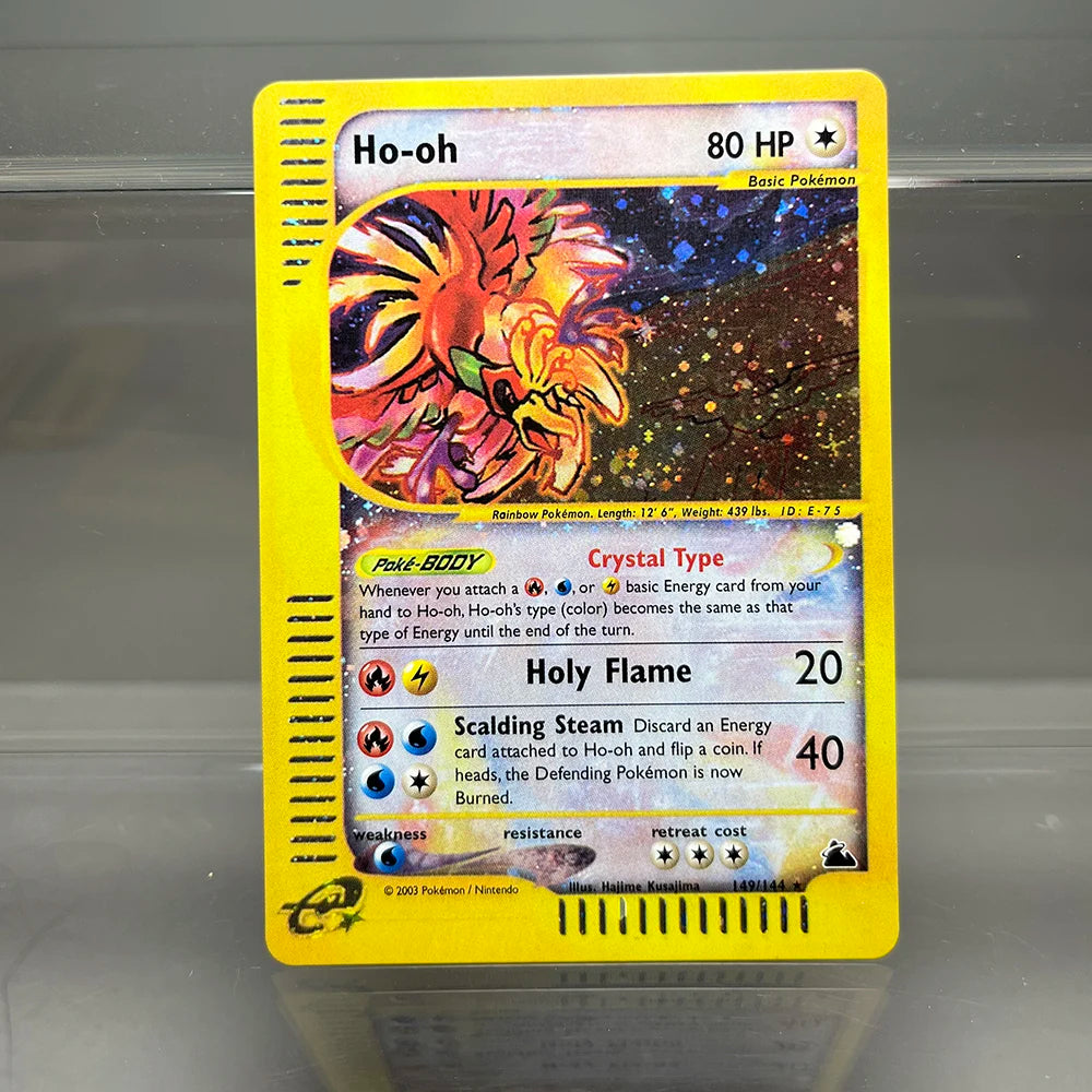 PKM Holographic Single Proxy Cards Lugia Charizard Venusaur Foil Game Collection Cards PTCG Kids Toys