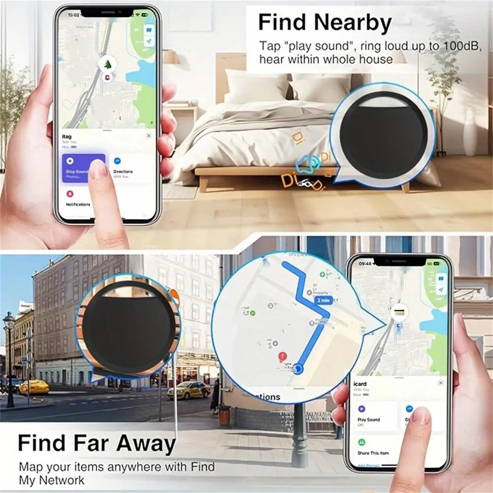 5-pack Smart Air tag(only IOS),Work with Apple Find My (iOS only), GPS Global positioning Smart tracker for key bag car wallet