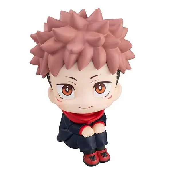 Q Version Jujutsu Kaisen Figure Gojo Satoru Yuji Itadori Model Car Cake Decoration Collectible Doll Gashapon Toy Anime Gift for