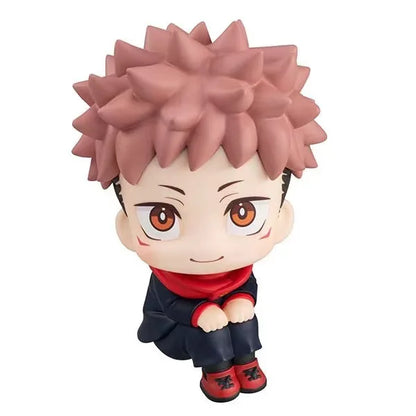 Q Version Jujutsu Kaisen Figure Gojo Satoru Yuji Itadori Model Car Cake Decoration Collectible Doll Gashapon Toy Anime Gift for
