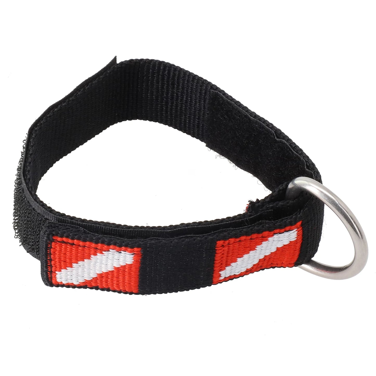1pc Adjustable Scuba Diving Wrist Strap Lanyard Webbing Band With Metal D-Ring Freediving Webbing Holder Strap Swim Pool Parts