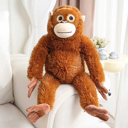 30-90CM Cartoon Gorilla Plush Toy Chimpanzees Punch Monkey Soft Stuffed Doll Decor Girls Birthday Gift Orangutan Plushies Dolls