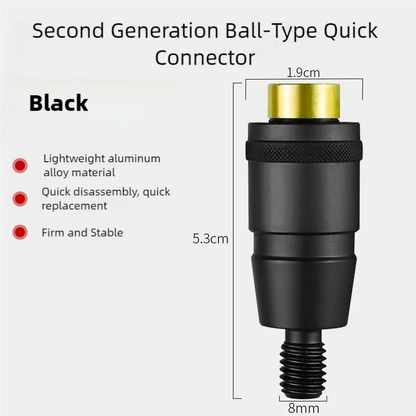 LINNHUE  Quick connector 8mm universal connector head and rod portable converter fishing gear accessories