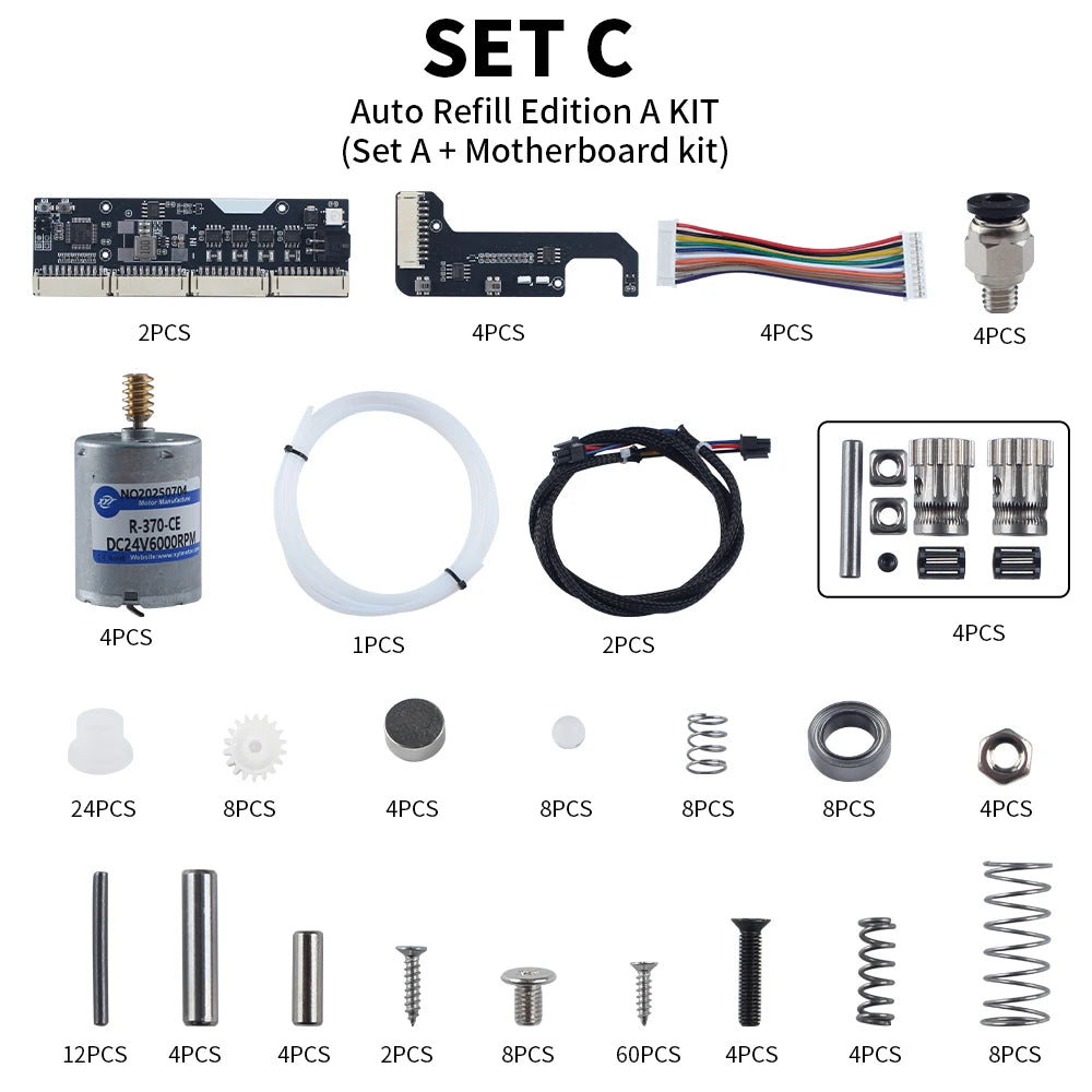 Toaiot Bmcu 370C AMS lite BMCU370C Auto Refill Hall Sensor Bidirectional Buffering for A1 A1 MINI P1 Series 3D printer AMS MMU