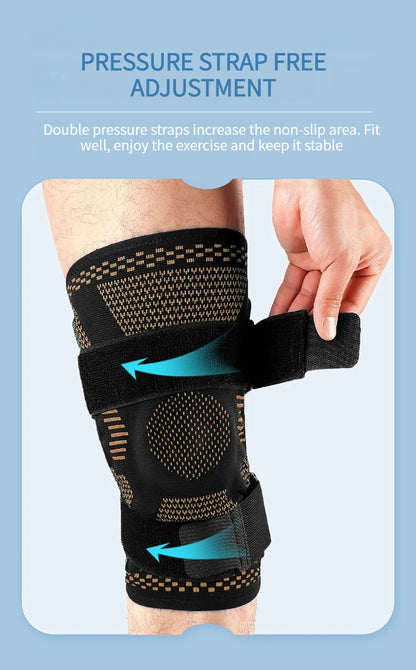 LOOGDEEL Sport Kneepad Patella Gel Knee Support Compression Sleeve Knee Pain Meniscus Tear Injury Recovery With Side Stabilizers