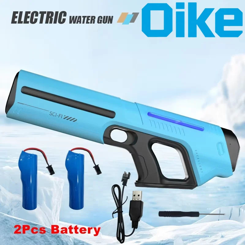 Electric Water Gun Toy for Adults Powerful Automatic Suction Water Blaster Summer Gift Beach Pool Garden Game Outdoor Fun Toy
