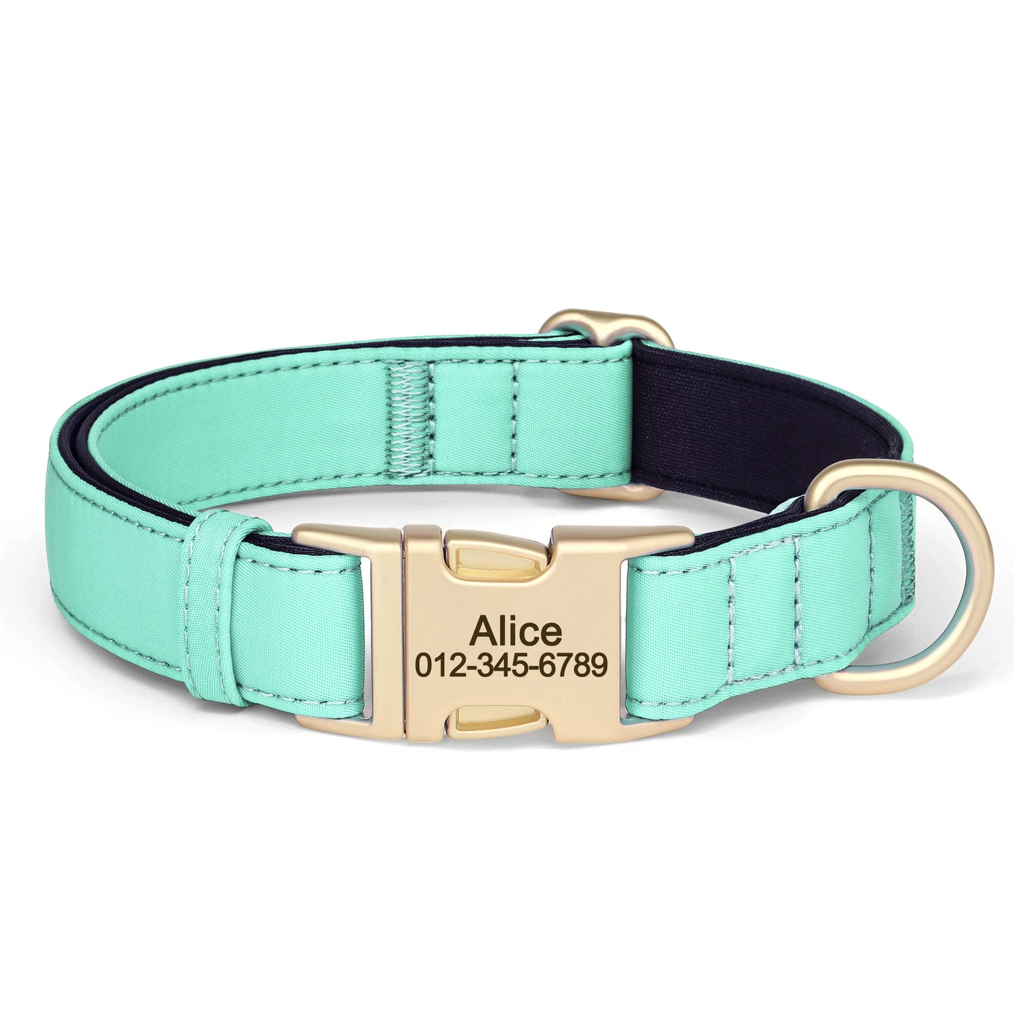 8 Colors Nylon Dog Collar Personalized Dog Collars Colorful Custom Pet ID Collars Necklace Breathable for Small Medium Dogs Pug