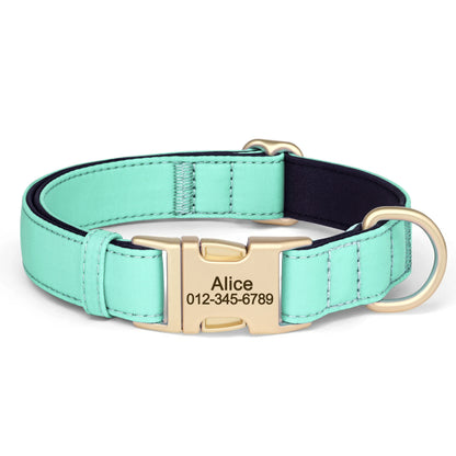 8 Colors Nylon Dog Collar Personalized Dog Collars Colorful Custom Pet ID Collars Necklace Breathable for Small Medium Dogs Pug