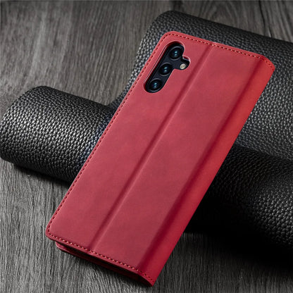 Leather Phone Case For Samsung S26 S25 edge S24 S23 FE S22 Ultra S21 S20 S10 Plus Note 20 10 9 Magntic Flip Card Wallet Cover