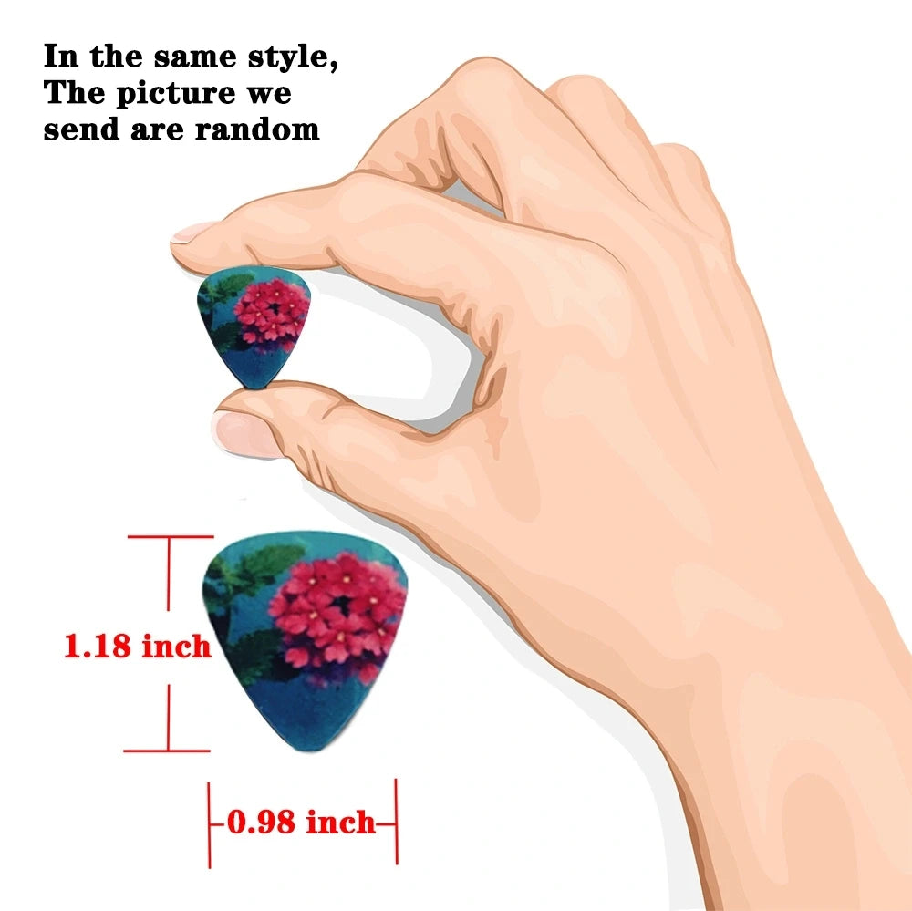 0.46/0.71/1.0mm 50pcs guitar paddle Acoustic guitar Picks ukulele Musical instrument accessories Natural universe picks with box