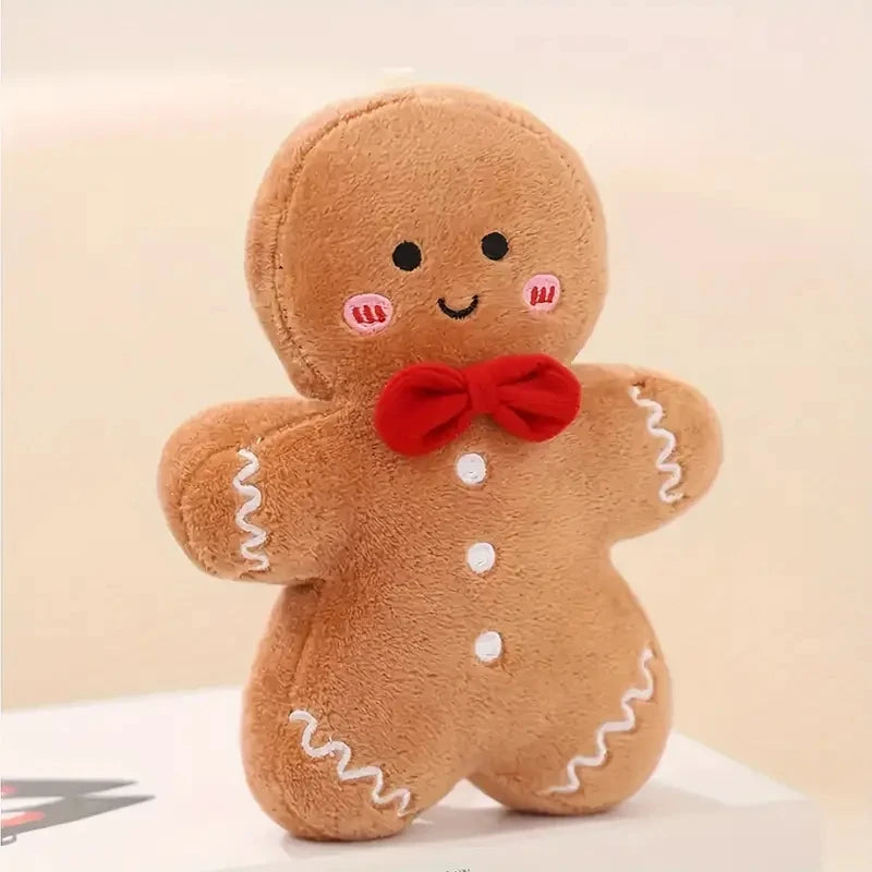 17cm Kawaii Gingerbread Man Plush Toys Exquisite Christmas Party Decorations Atmospheric Decoration Festival Gifts For Friends