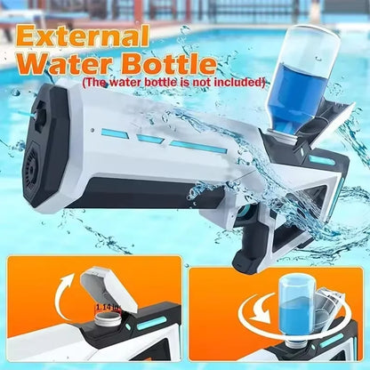 Electric Water Gun Toy for Adults Powerful Automatic Suction Water Blaster Summer Gift Beach Pool Garden Game Outdoor Fun Toy