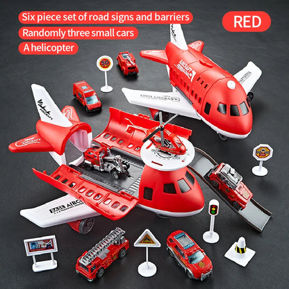 Creative and novel deformation airplane toy combination - Multiple themes, gift box packaging - Gifts suitable for boys and girl