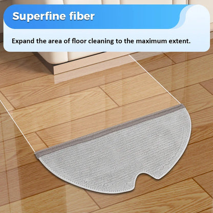 Mop Cloths Replacement For Roborock Q5 Pro Q5 Pro+ Q8 Max Q8 Max+ Vacuum Cleaner Accessories Washable Mopping Pads Spare Parts
