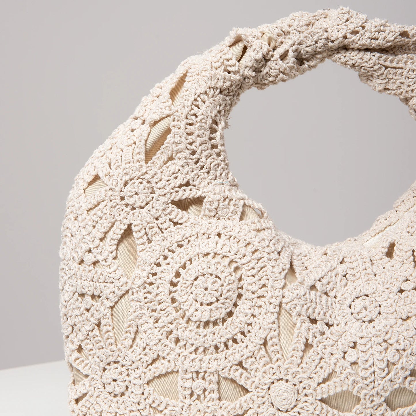 Pattern Hollow Woven Handbag，Bohemia Beach Bags for Women，Crochet Set，Beach Accessories Women，Travel Must Haves（Random Pattern）
