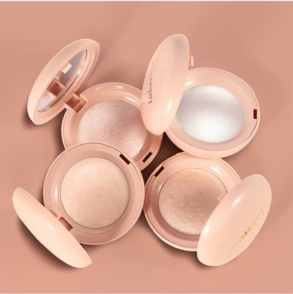 Face Highlighter Powder Instant Silky Skin Glow Long Lasting Waterproof Baked Shimmer Illuminator Makeup Contouring Glitter