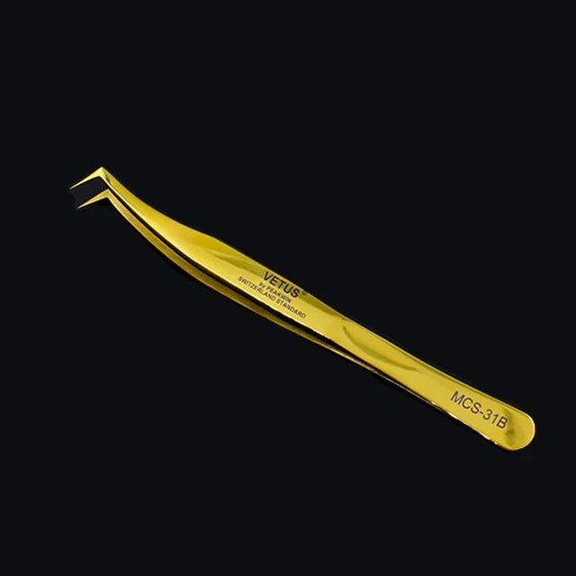 100% Vetus Original MCS Series New Style Premium Eyelashes Tweezers Ultra Fine Tip Improve for 3D 6D Lashes Extensions
