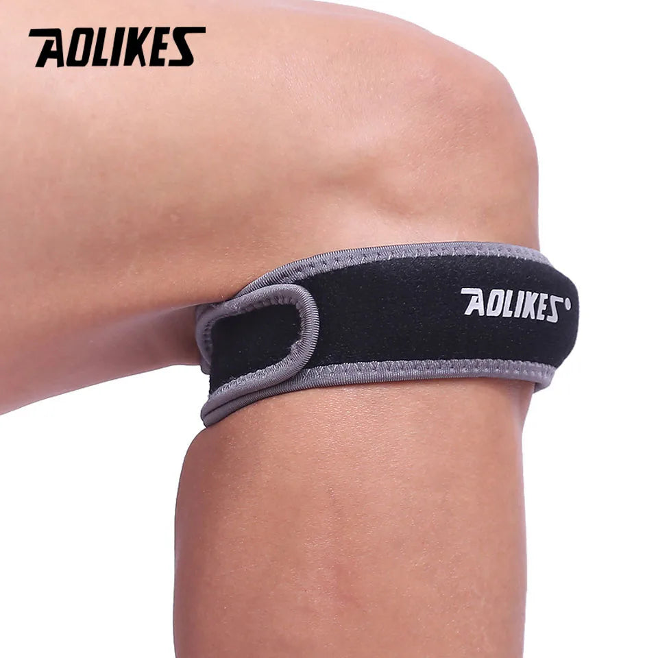AOLIKES 1PCS Adjustable Knee Patella Cushioning Neoprene Band Knee Support Sports  Running Knee Brace Pads