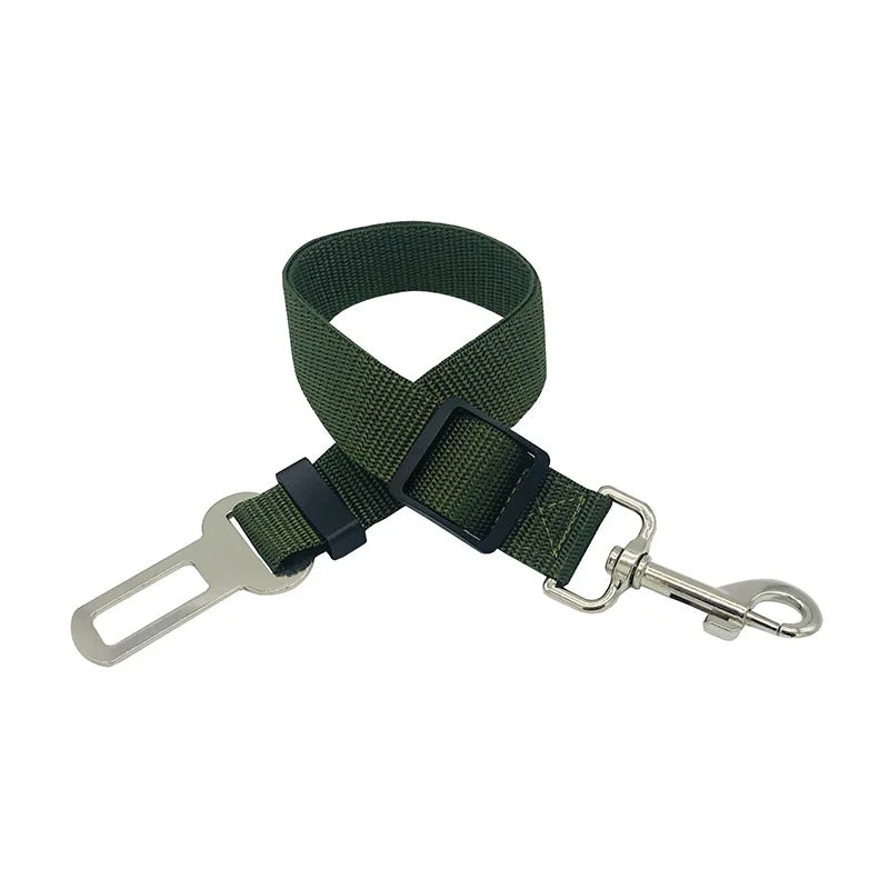 New Dog Car Belt Cat Car Seat Belt Pet Seat Vehicle Dog Harness Lead Clip Safety Lever Traction Dog Collars GXQ05