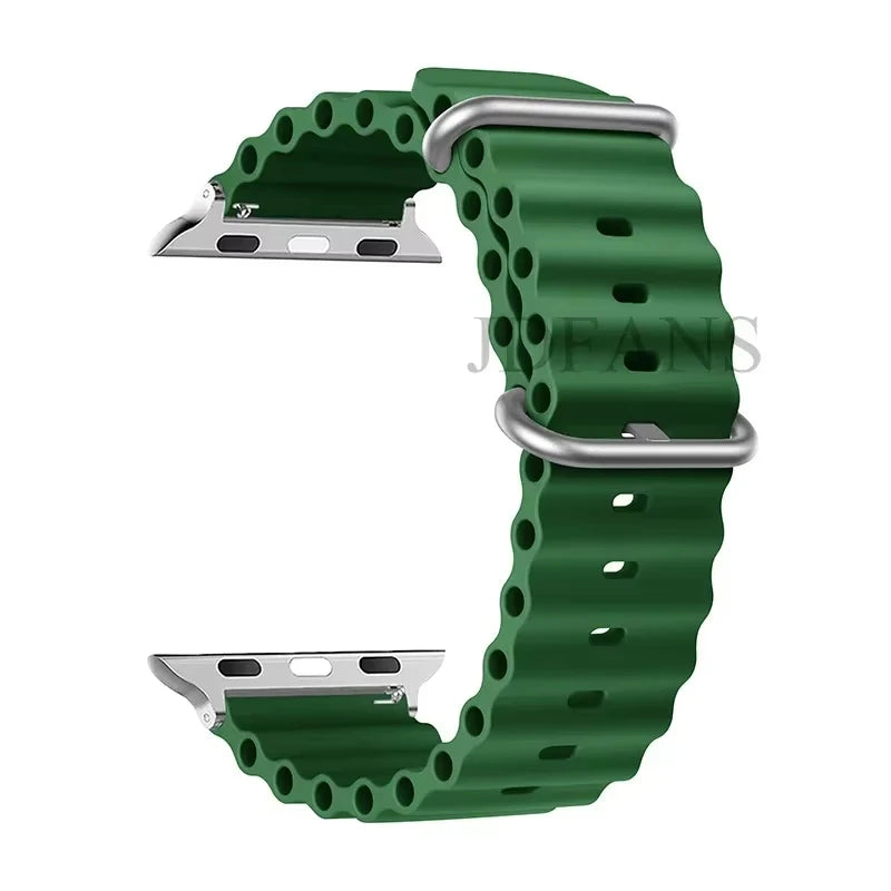 Strap For Apple watch ultra band 49mm 44mm 45mm 41mm 40mm 38mm 44 45 mm 1:1 Original Ocean belt iWatch series 9 10 8 7 se bands