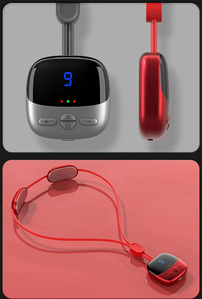 NEW Mini Smart Hanging Neck Shoulder Cervical Spine Massager Mini Portable Hot Compress Neck Artifact Dredging Neck Protector