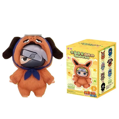 Bandai EAKI Naruto Blind Box Shippuden Party Series Uzumaki Stuffed Plush Bag Pendant Ornament Doll Toy Collection Birthday Gift