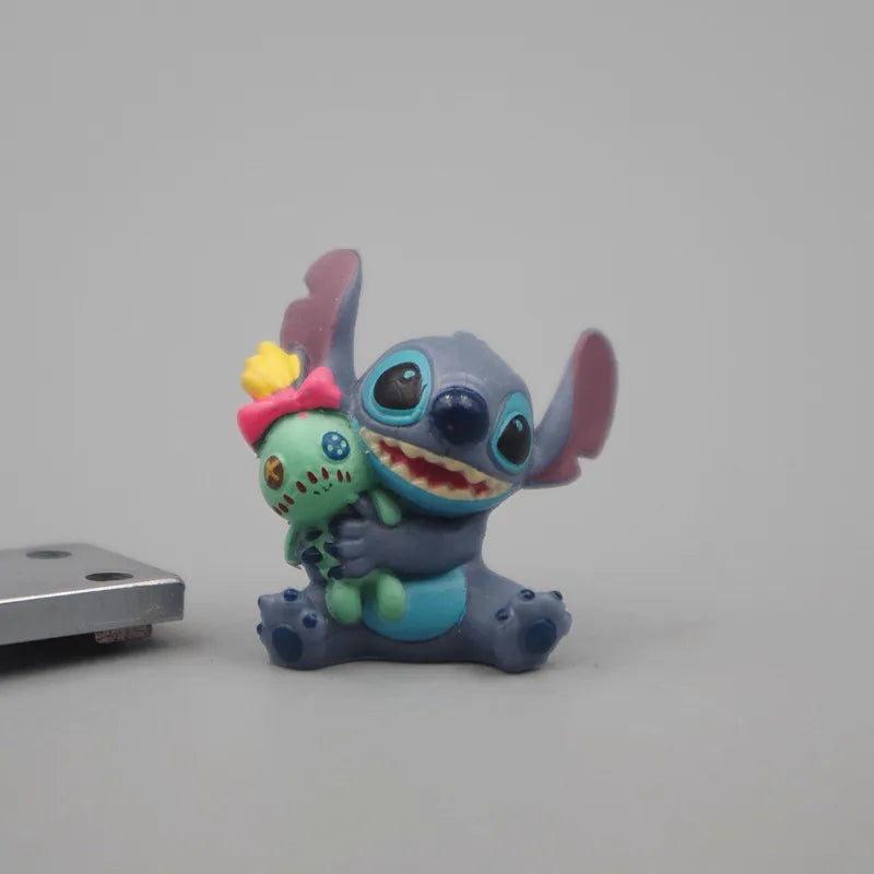 1set Stitch Cartoon Toy Doll Have 6 Different Dolls Give Away Boyfriend Anime Doll Necklace Pendant Birthday Gift Christmas Gift
