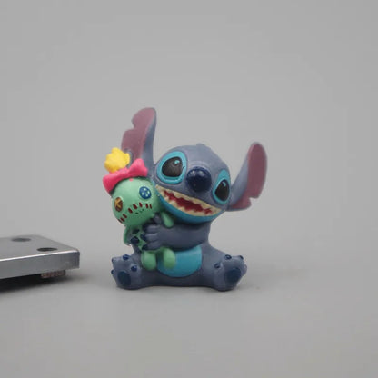 1set Stitch Cartoon Toy Doll Have 6 Different Dolls Give Away Boyfriend Anime Doll Necklace Pendant Birthday Gift Christmas Gift
