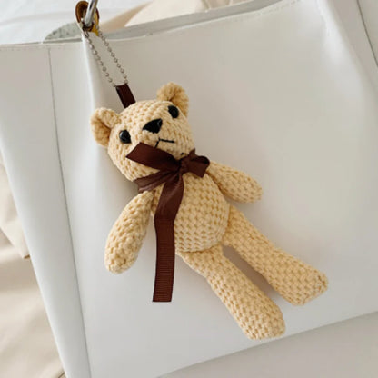 16cm Soft Stuffed Pineapple Bear Plush Toys Mini Teddy Bear Dolls Toy Small Gift for Party Wedding Keychain Bag Pendant Toy Gift