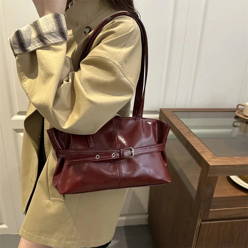 Fashionable Medium Size Versatile Tote Handbag for Daily Use Ethnic Style Synthetic Leather and Canvas Bag