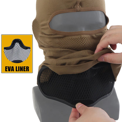 Balaclava Full Face Mask V1 with Breathable Mesh Protection, Lightweight Airsoft Cover Headgear for Paintball, Cycling, Hunting