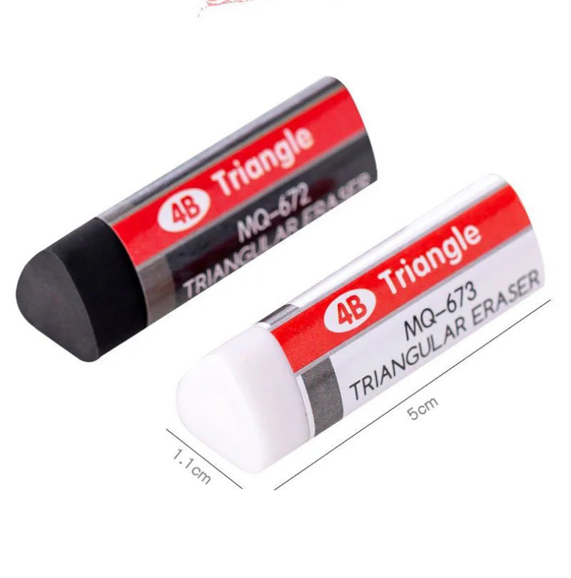2-8-32 pcs Lytwtw's Stationery 4B Triangle Novelty Erasers Rubber Kawaii School Office Supplies Creative Eraser