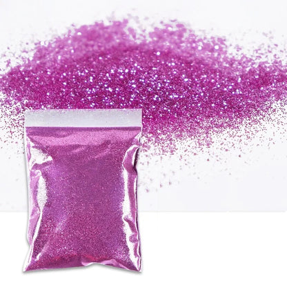 50g Extra Fine Glitter Holographic Laser Dazzling Nail Glitter Powder Art Crafts Resin Tumbler Decoration Shiny Flakes Sequins