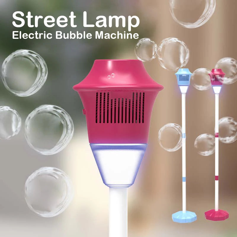 Street light bubble machine fully automatic bubble with light birthday outdoor wedding party without battery bubble water