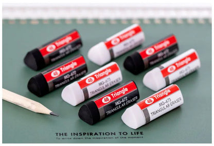 2-8-32 pcs Lytwtw's Stationery 4B Triangle Novelty Erasers Rubber Kawaii School Office Supplies Creative Eraser