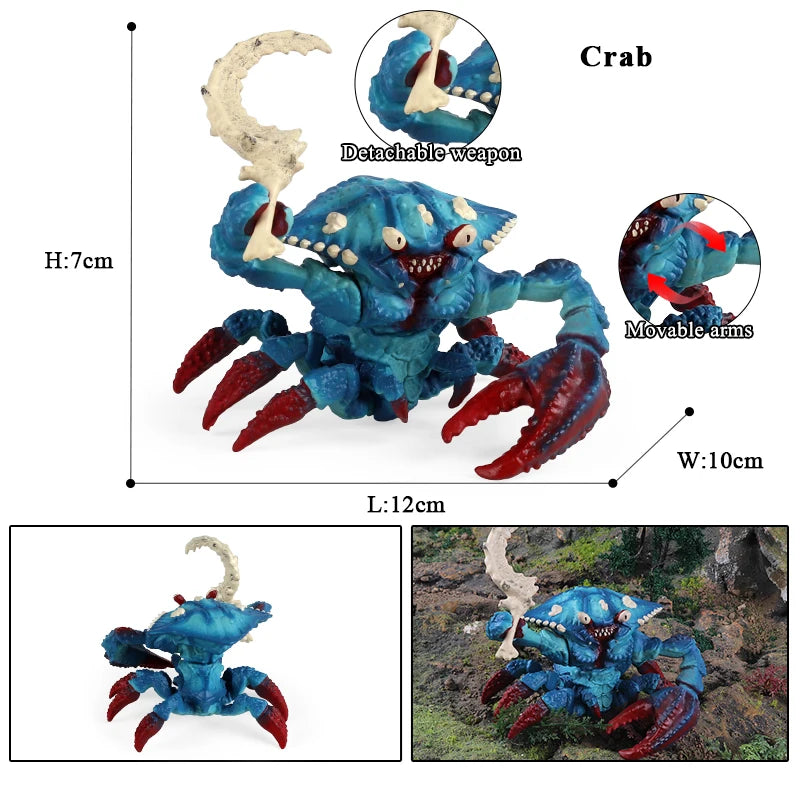 Oenux Simulation Dinosaur Dragon Turtles Fire Bull Orangutan Magma Golem Animal Model Action Figures Pvc Collection Kid Toy Gift