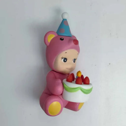 Sonny Angel Birthday Gift Bear Series Blind Box Animal Anime Figure Ornaments Cute Doll Fans Desktop Car Ornament Xmas Gift