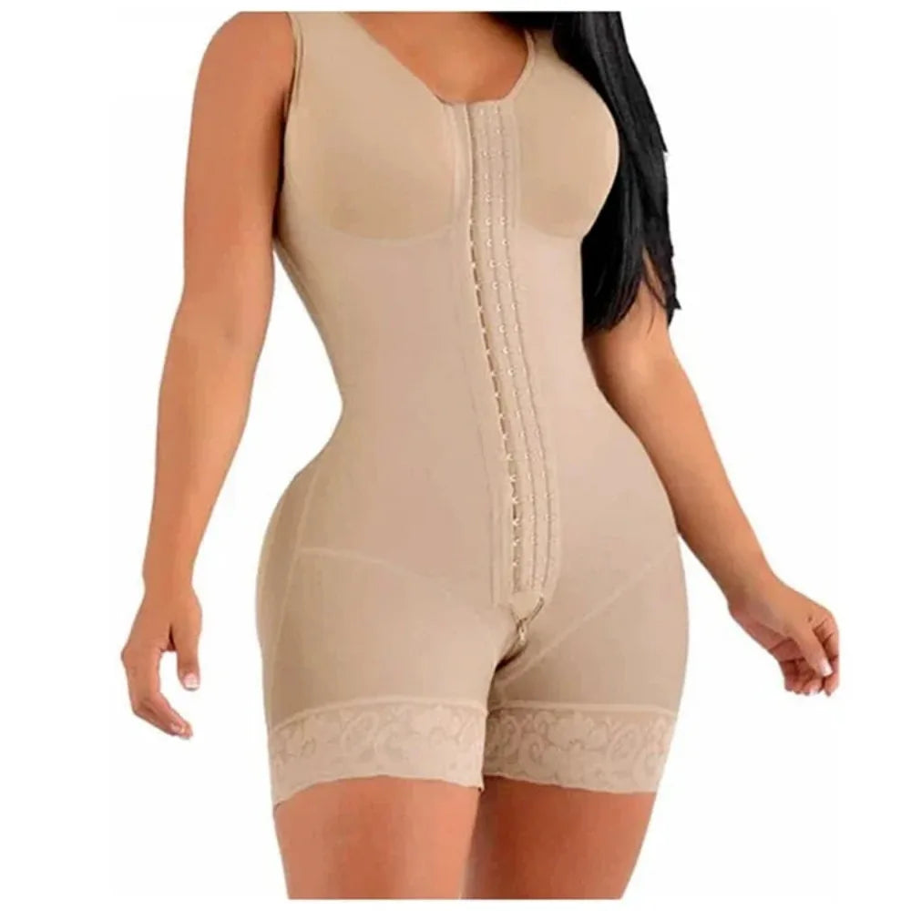 High Compression Fajas Colombianas Body Shapewear Women Corrective Girdle Tummy Control Post Liposuction BBL Slimming Waist Belt