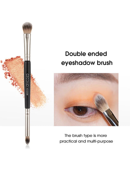 Double-headed painting eyeshadow brush novice makeup brush soft hair does not eat powder natural dizzy dye easy makeup